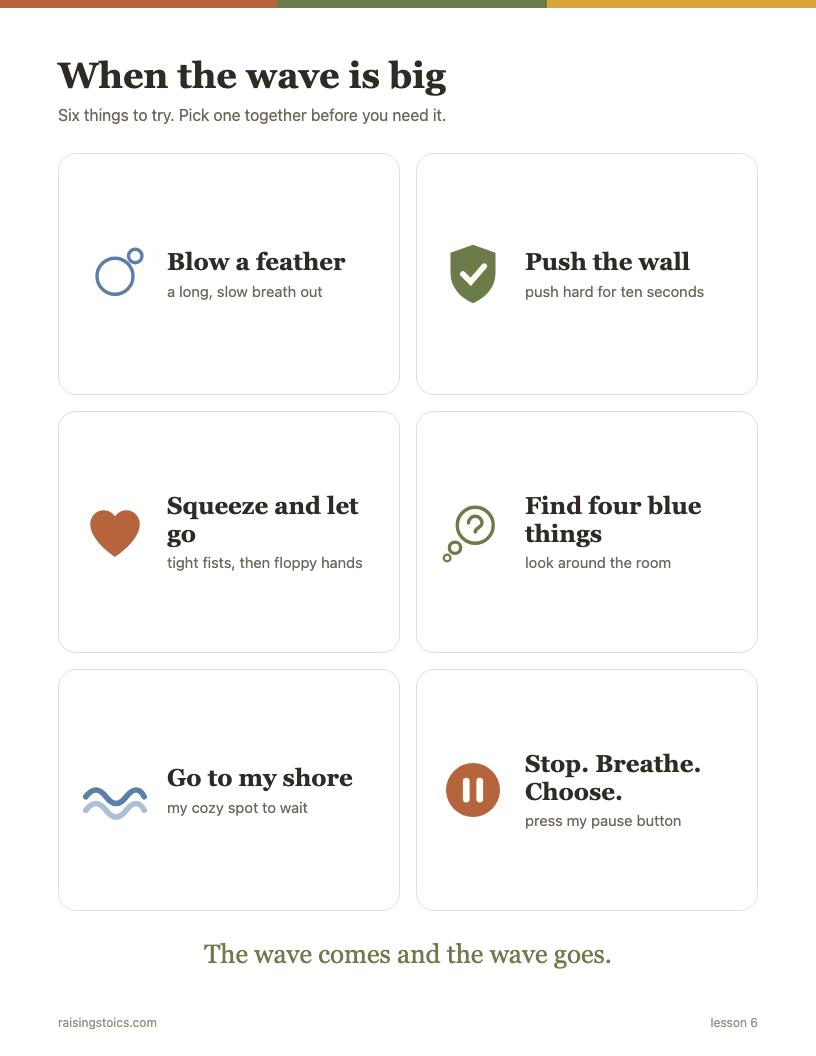 Six ways to calm down
