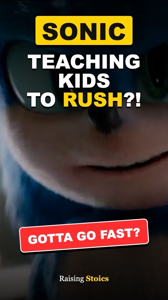 Video cover: Sonic and the words Teaching kids to rush