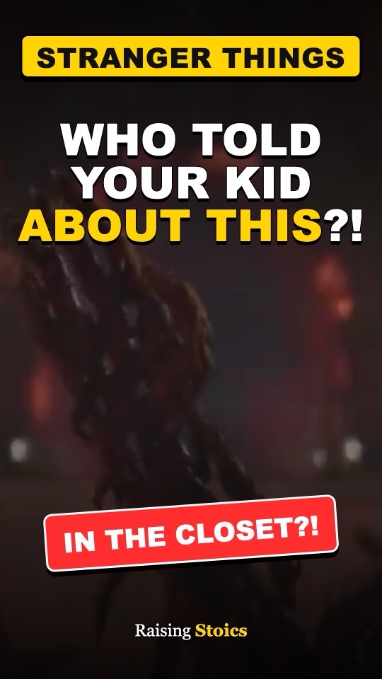Video cover: Stranger Things and the words Who told your kid about this